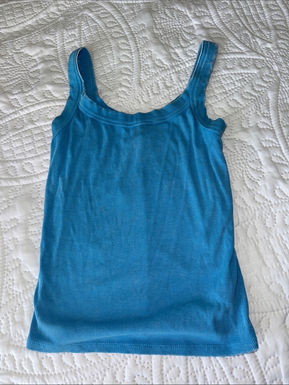 wild fable Teal Blue Ribbed Tank Top